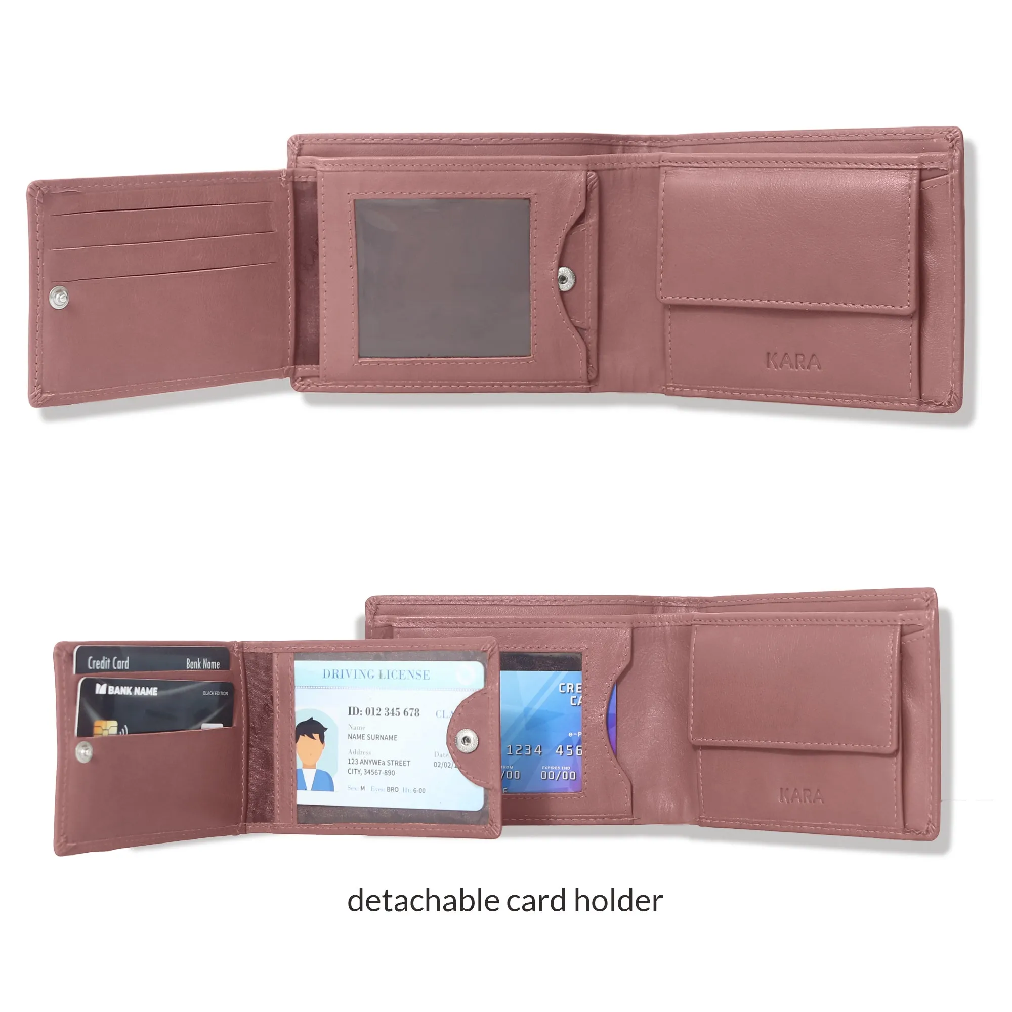 10012 Wine Bifold Wallet