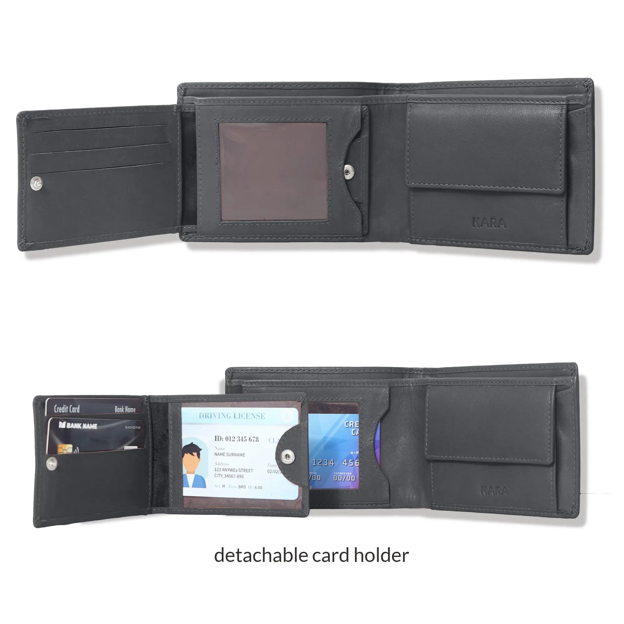 10012 Wine Bifold Wallet
