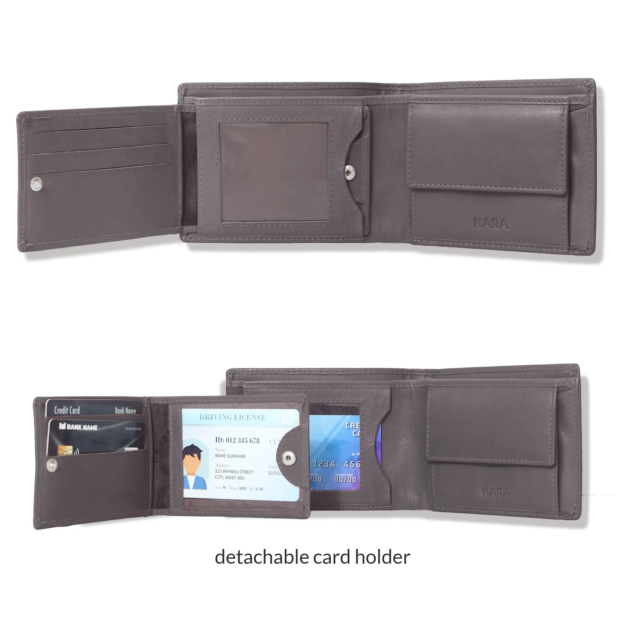 10012 Wine Bifold Wallet