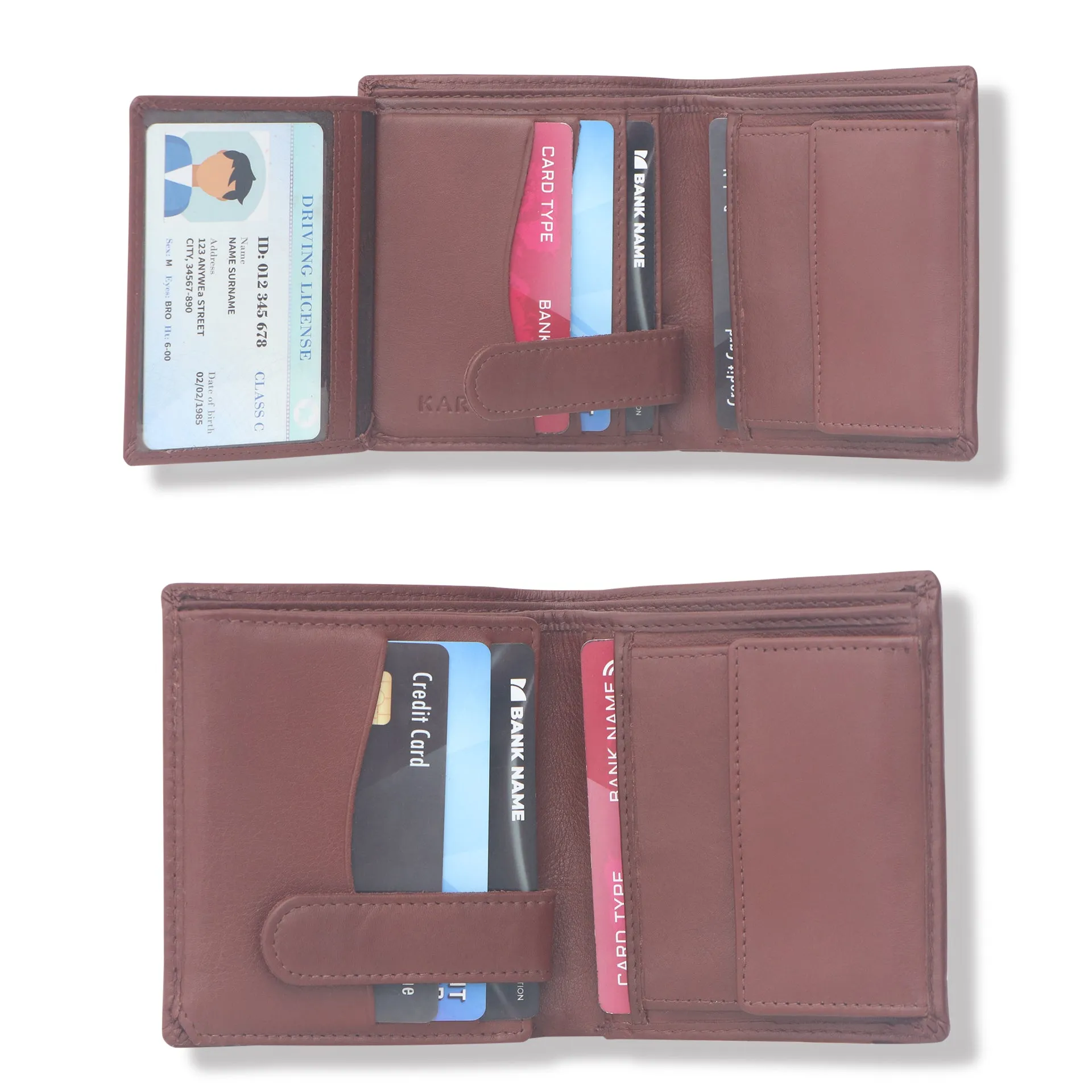 10026 Brown Bifold Wallet