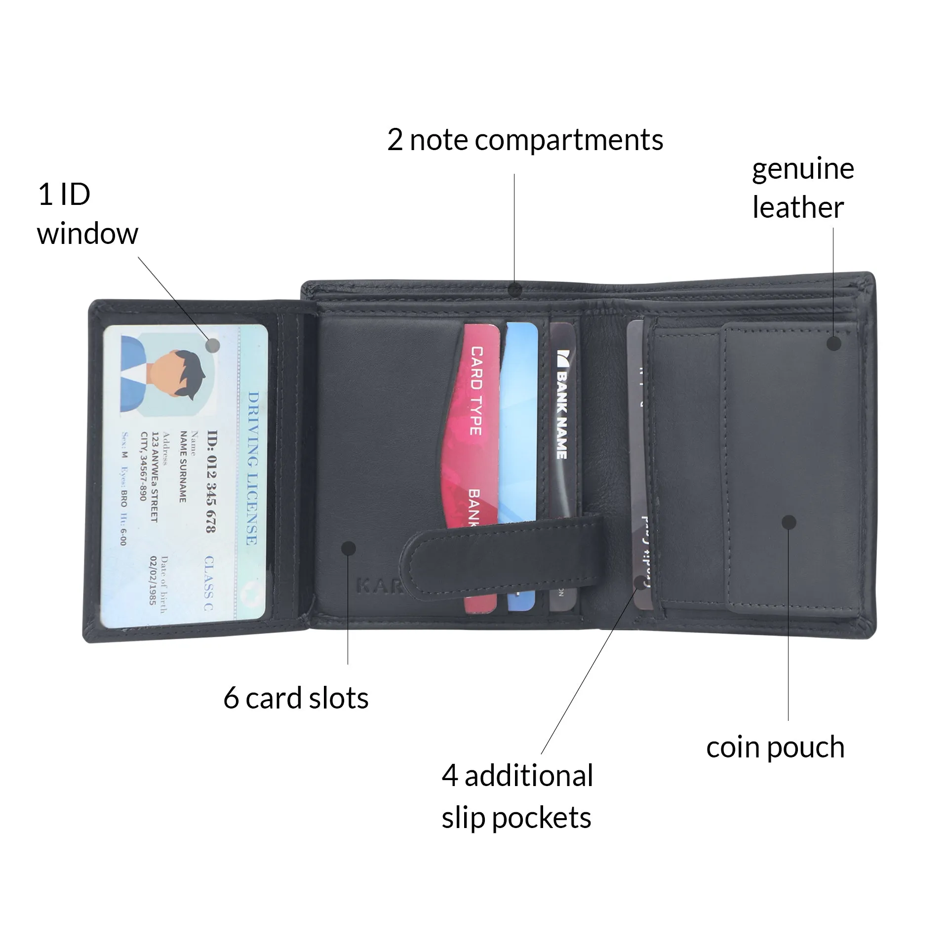 10026 Brown Bifold Wallet