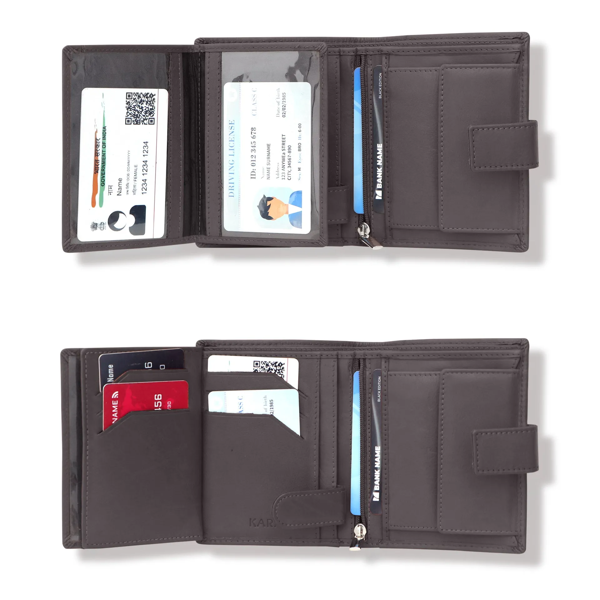 10029 Wine Leather Wallet