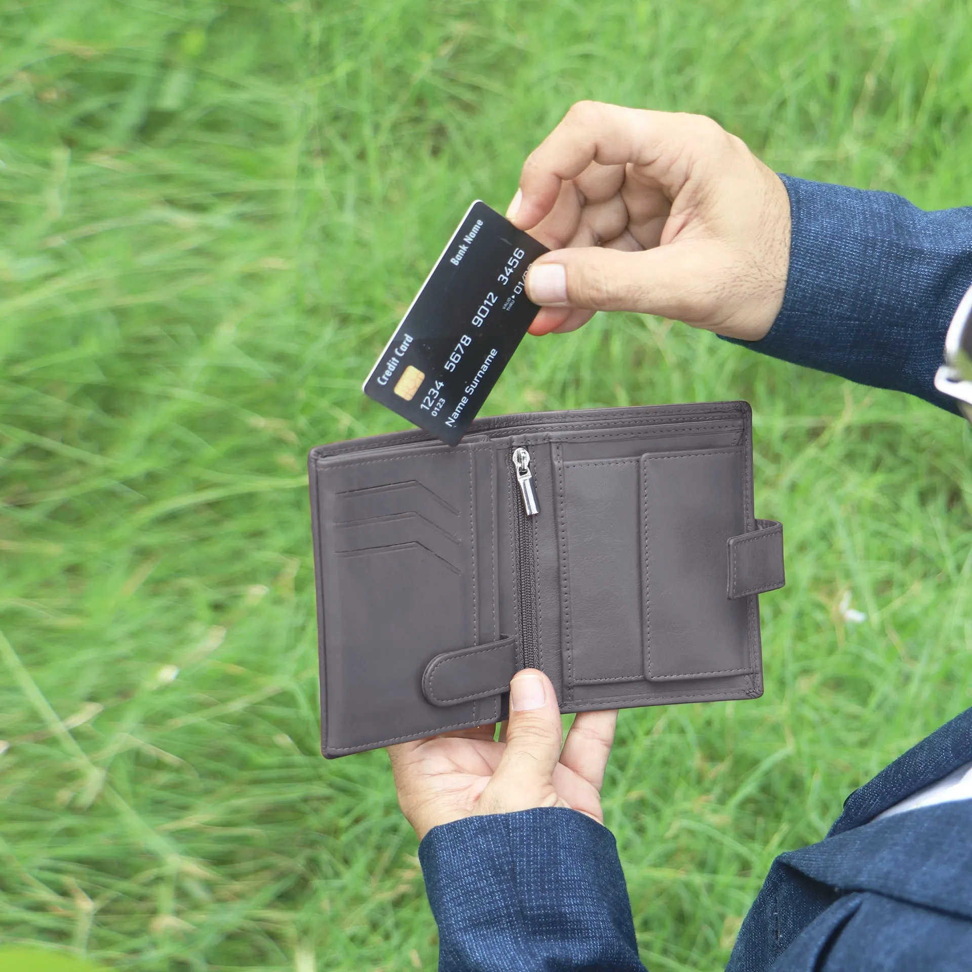 10029 Wine Leather Wallet