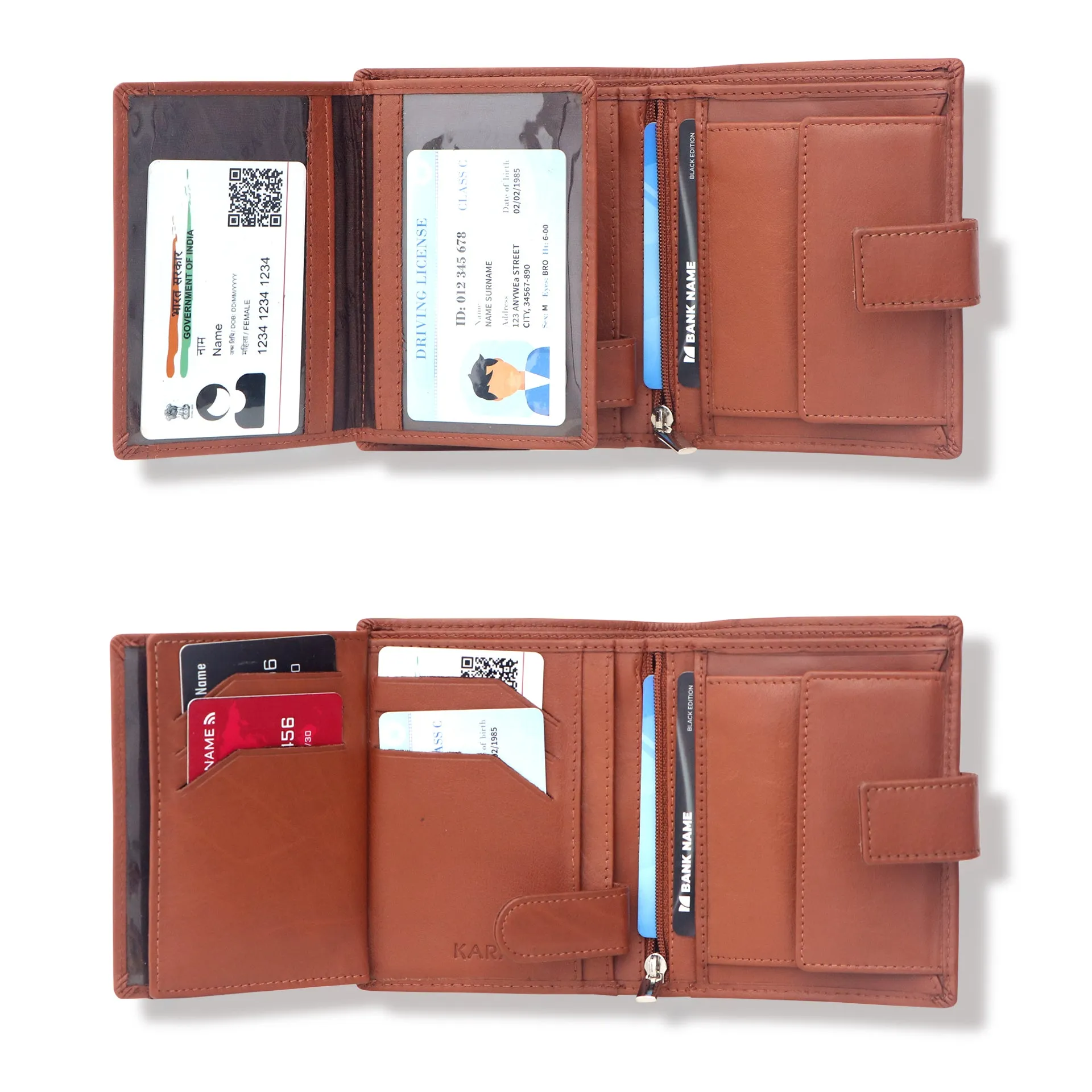 10029 Wine Leather Wallet