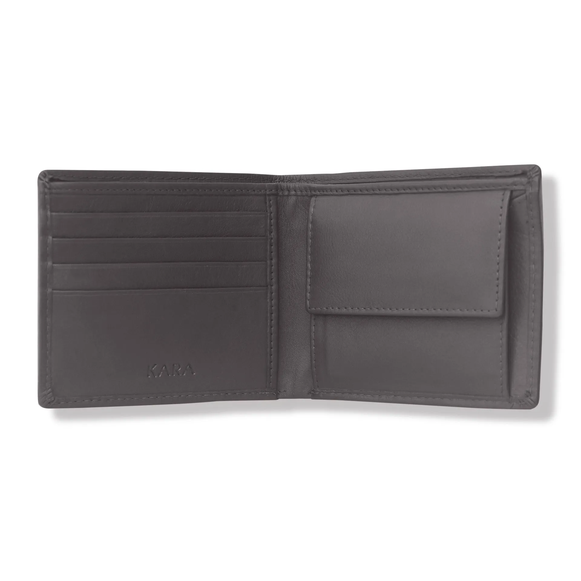 10090 Brown & Blue Bifold Wallet