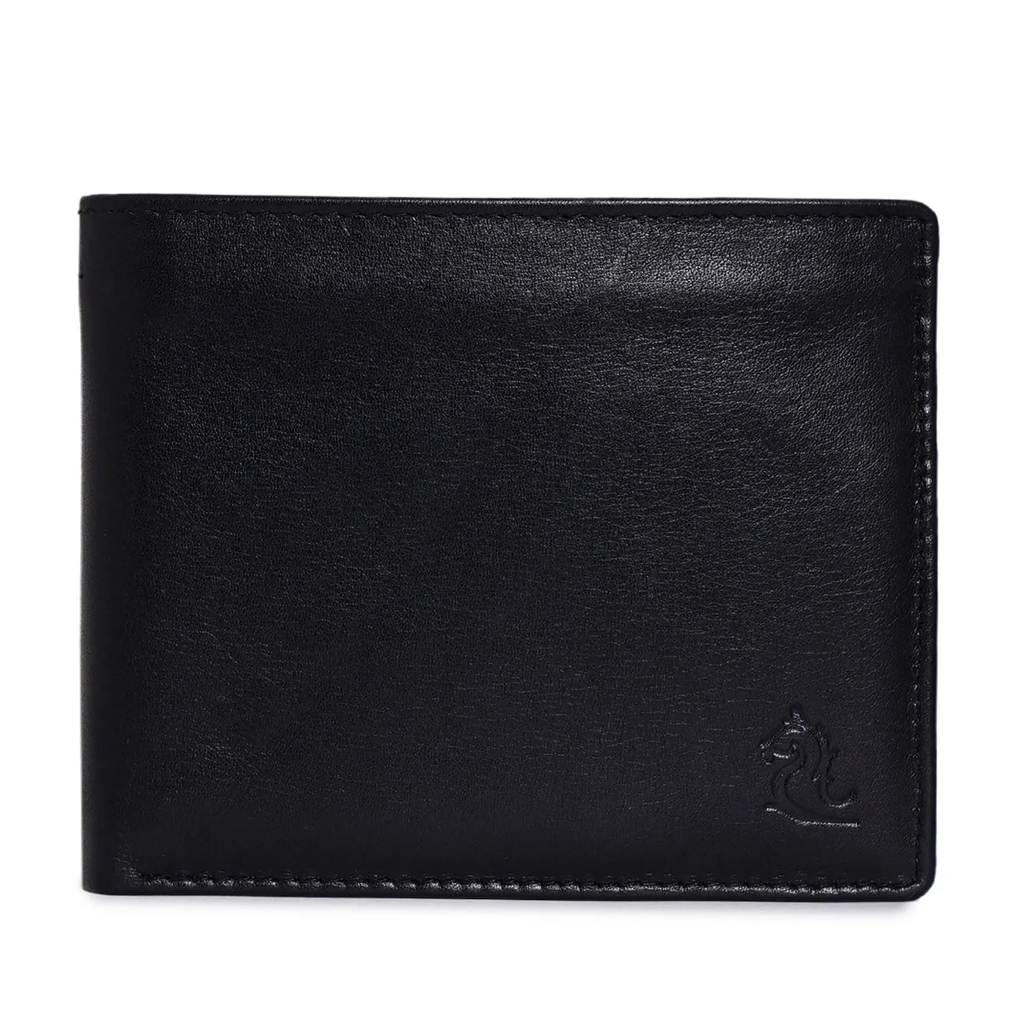 10093 Navy Leather Bifold Wallet