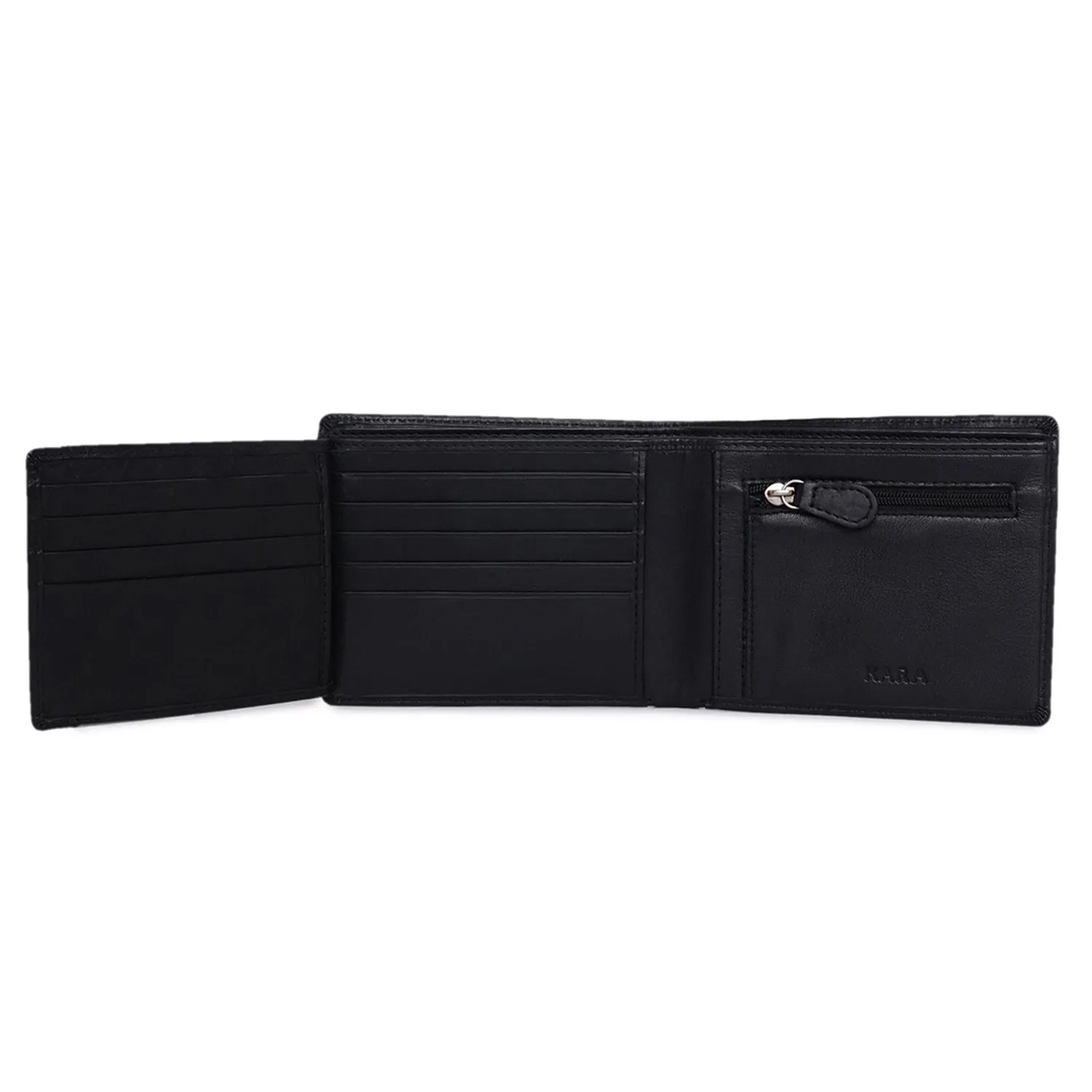 10093 Navy Leather Bifold Wallet