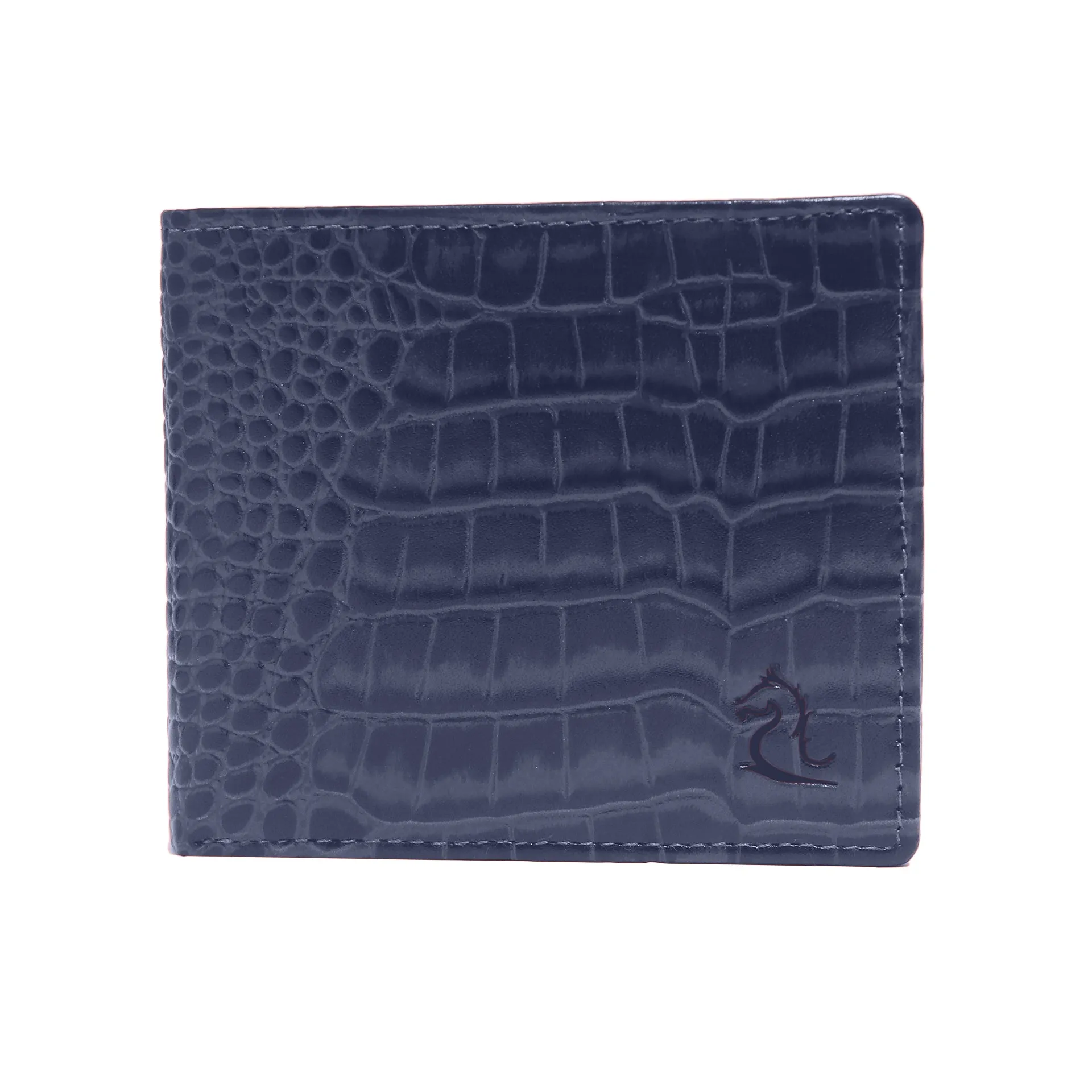 10148 Croco Brown Leather Bifold Wallet for Men