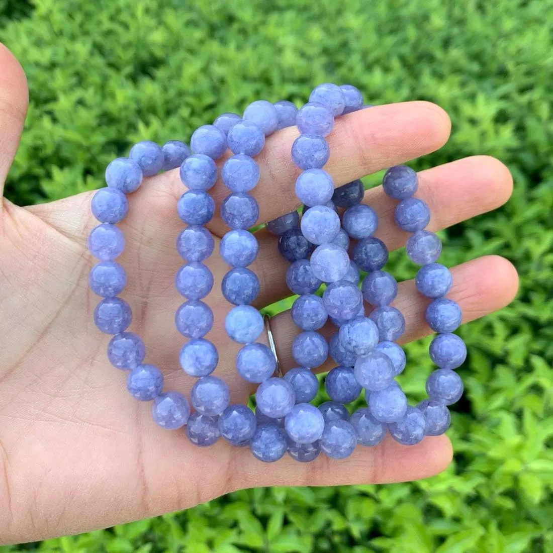 Adabele 1pc Natural Stretch Gemstone Bracelet 8mm (0.31") Bead 7 Inch to 8.5 inch Healing Crystal Energy Quartz Chakra Jewelry Women Men Birthday Gift