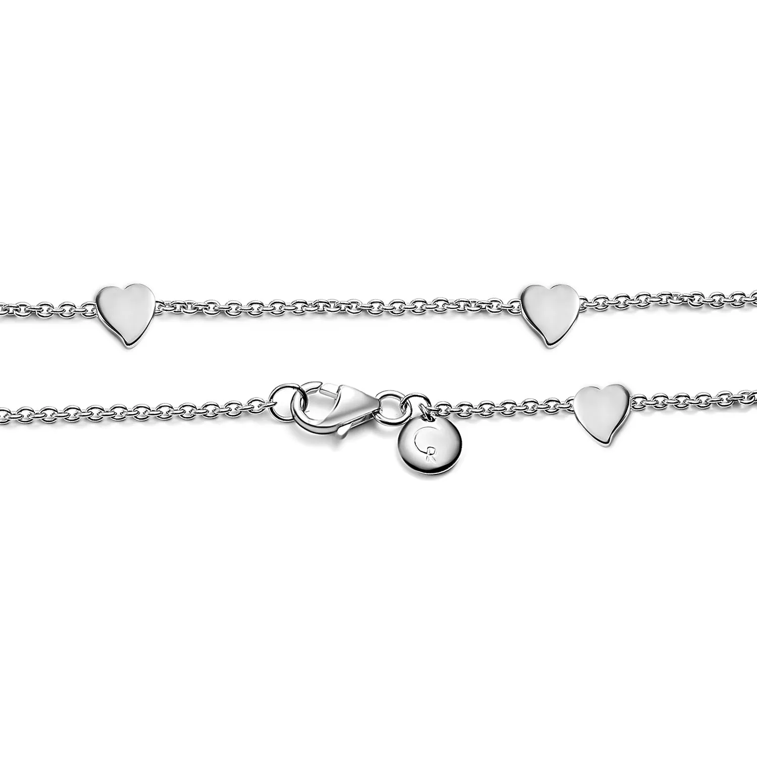 Amore Heart Station Necklace