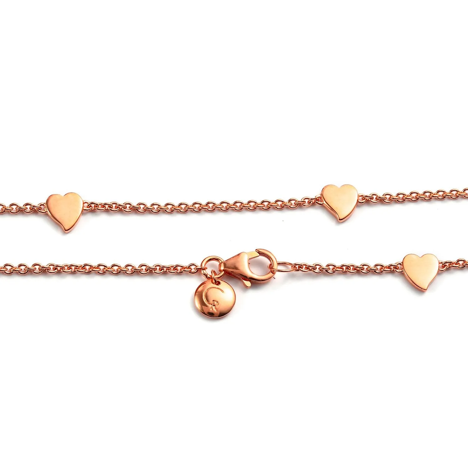 Amore Heart Station Necklace