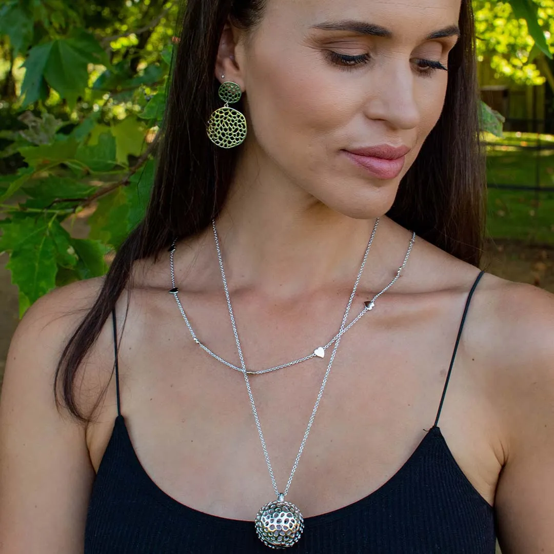 Amore Heart Station Necklace
