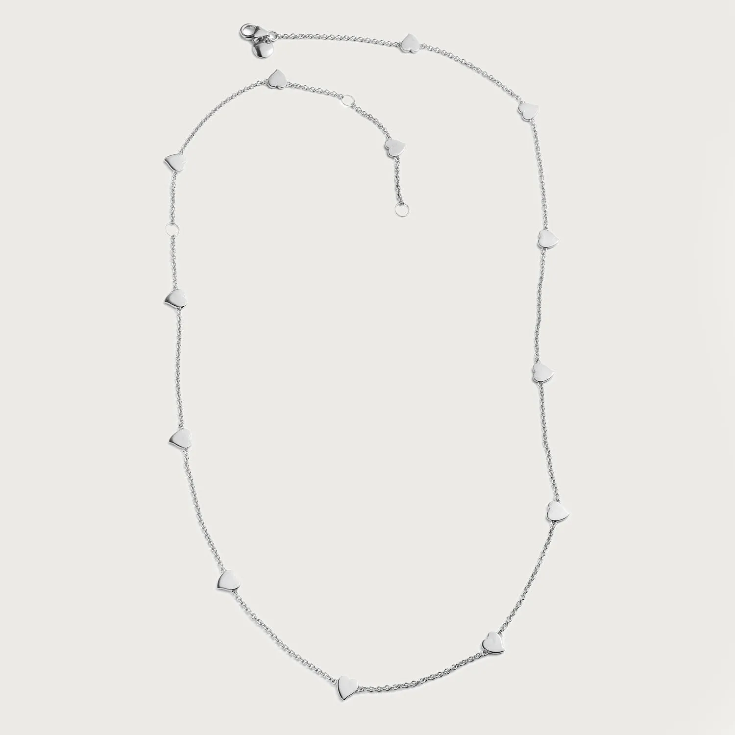 Amore Heart Station Necklace