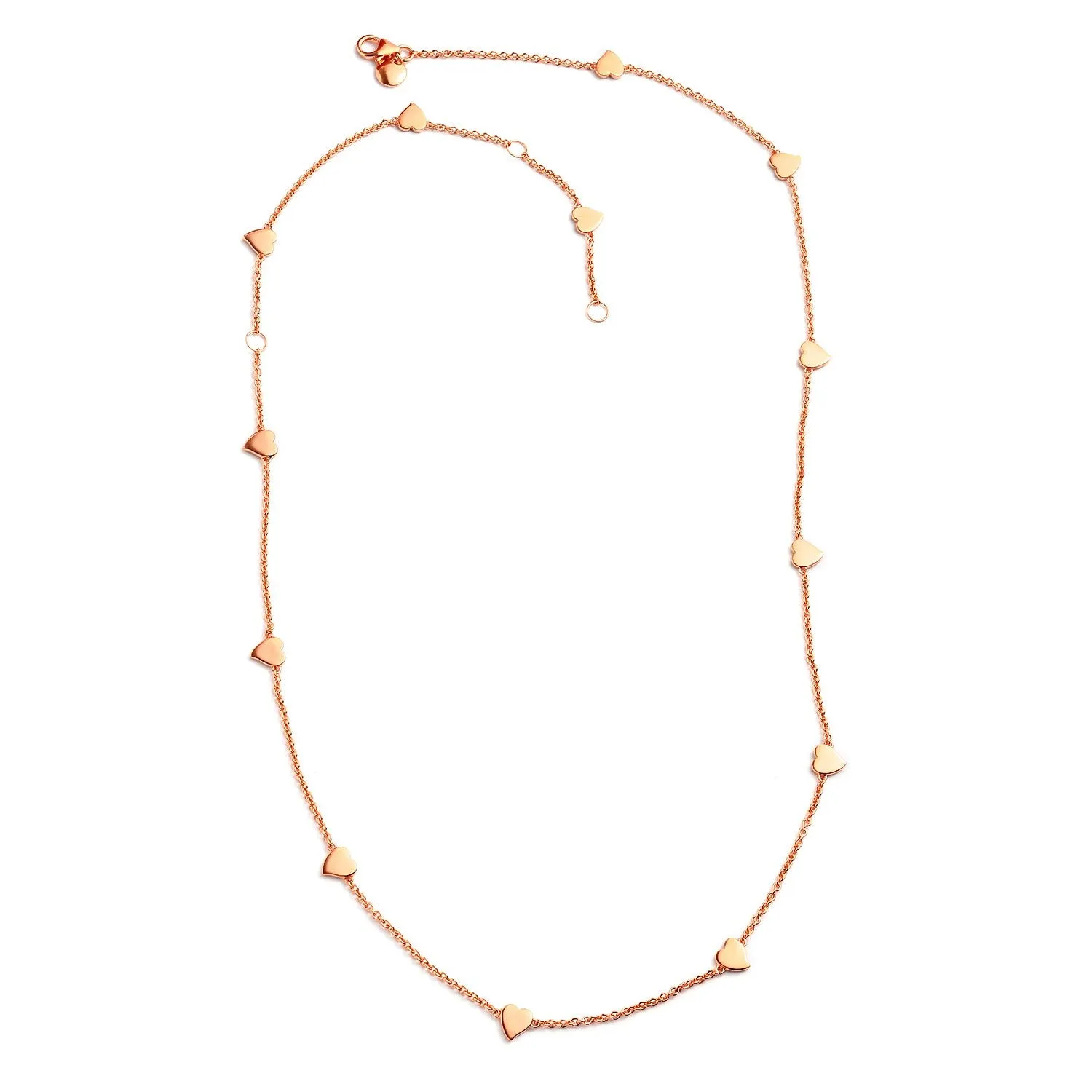 Amore Heart Station Necklace