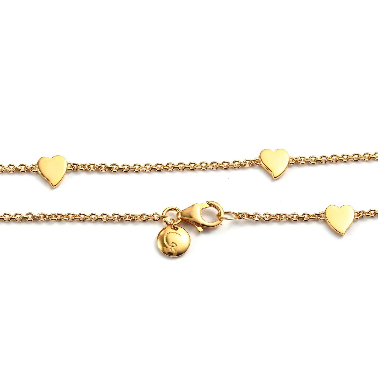 Amore Heart Station Necklace
