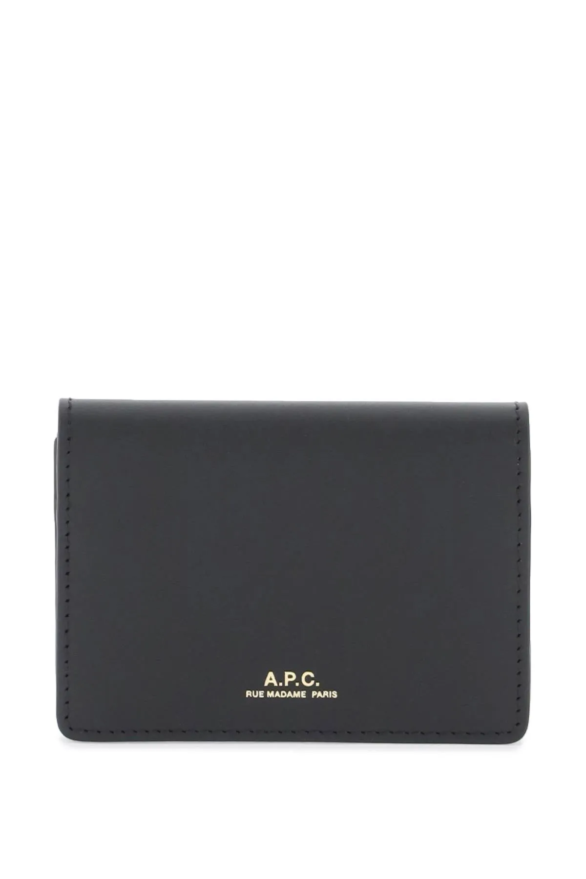 A.p.c. leather stefan card holder