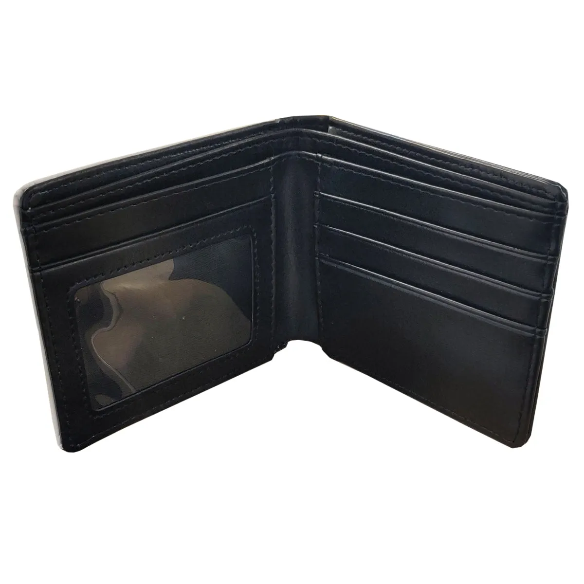Bags & Wallets - Deluxe PU Wallet - 10.8cm x 9.5cm - BLACK