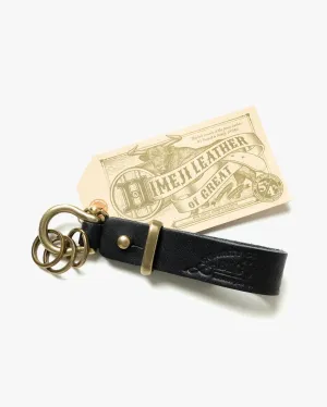 Big John VKYR05 Himeji Leather Key Ring - Black
