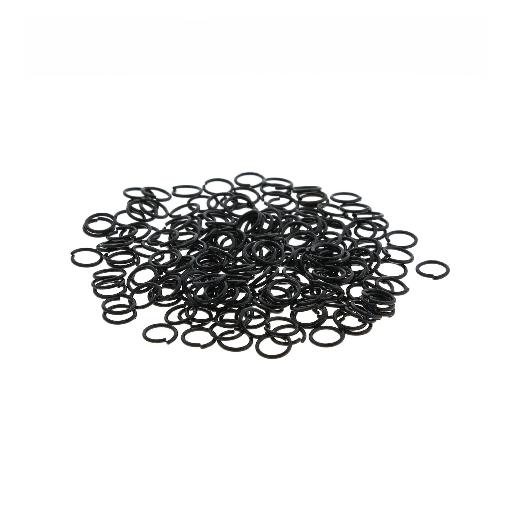 Black Jump Rings 6mm x 0.7mm - Open 21 Gauge - 1000 Rings - J268