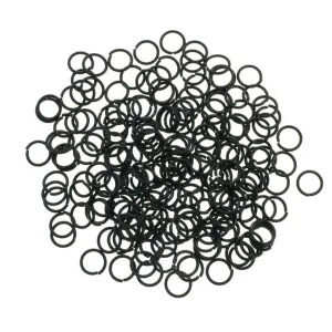 Black Jump Rings 6mm x 0.7mm - Open 21 Gauge - 1000 Rings - J268