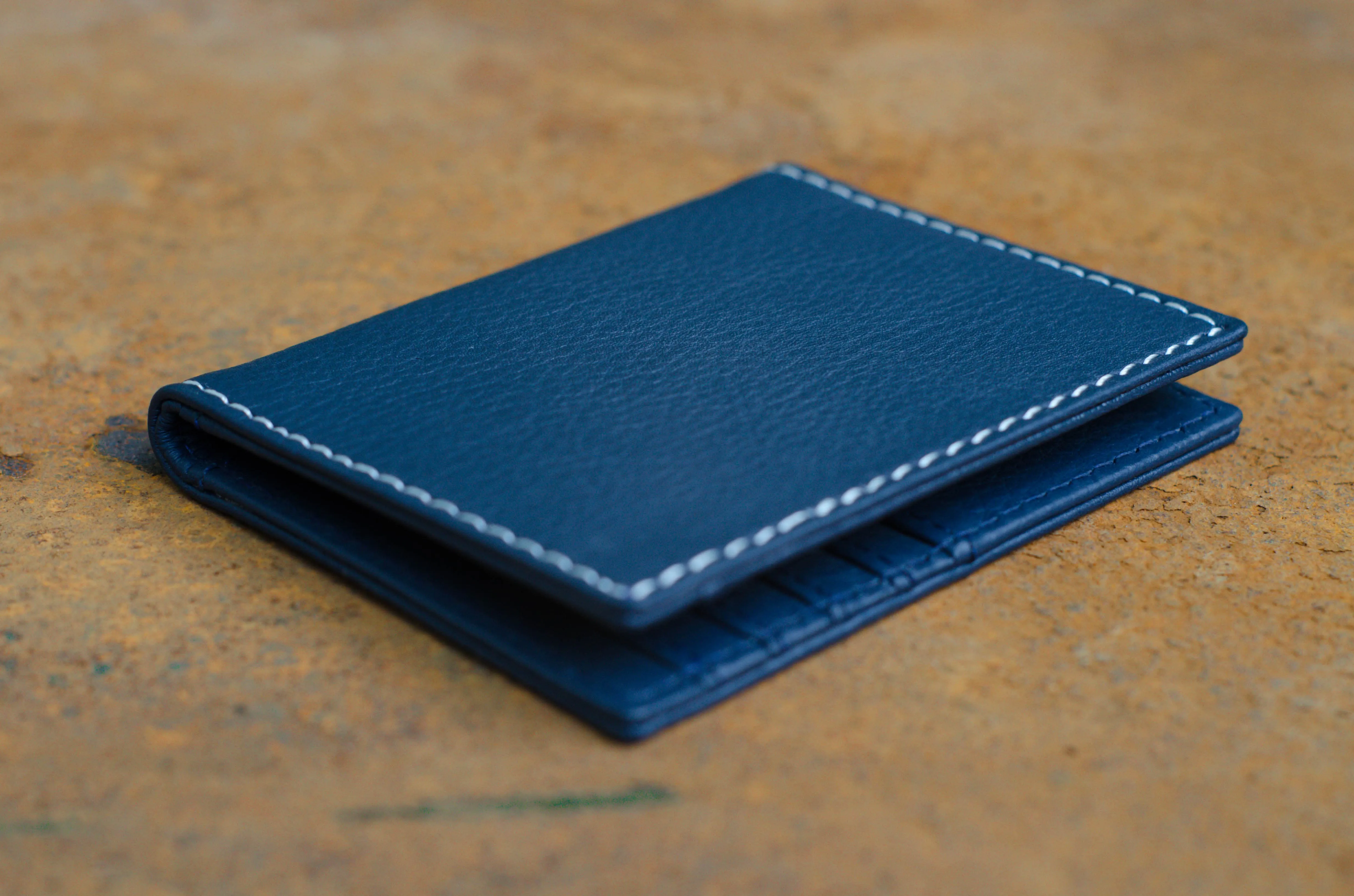Black Leather Slim Wallet and Card Holder