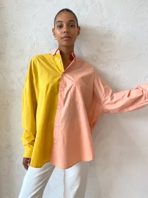 Blanca Henrietta Shirt in Mango Peach