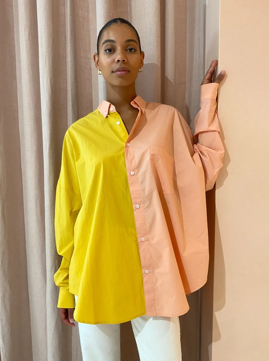 Blanca Henrietta Shirt in Mango Peach
