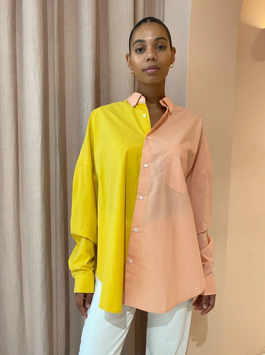 Blanca Henrietta Shirt in Mango Peach