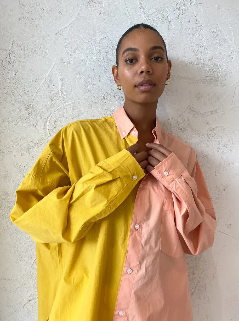 Blanca Henrietta Shirt in Mango Peach