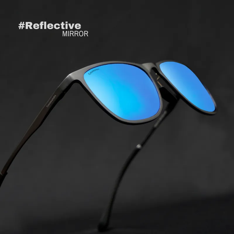 Blaze Blue Mirror Power Sunglasses