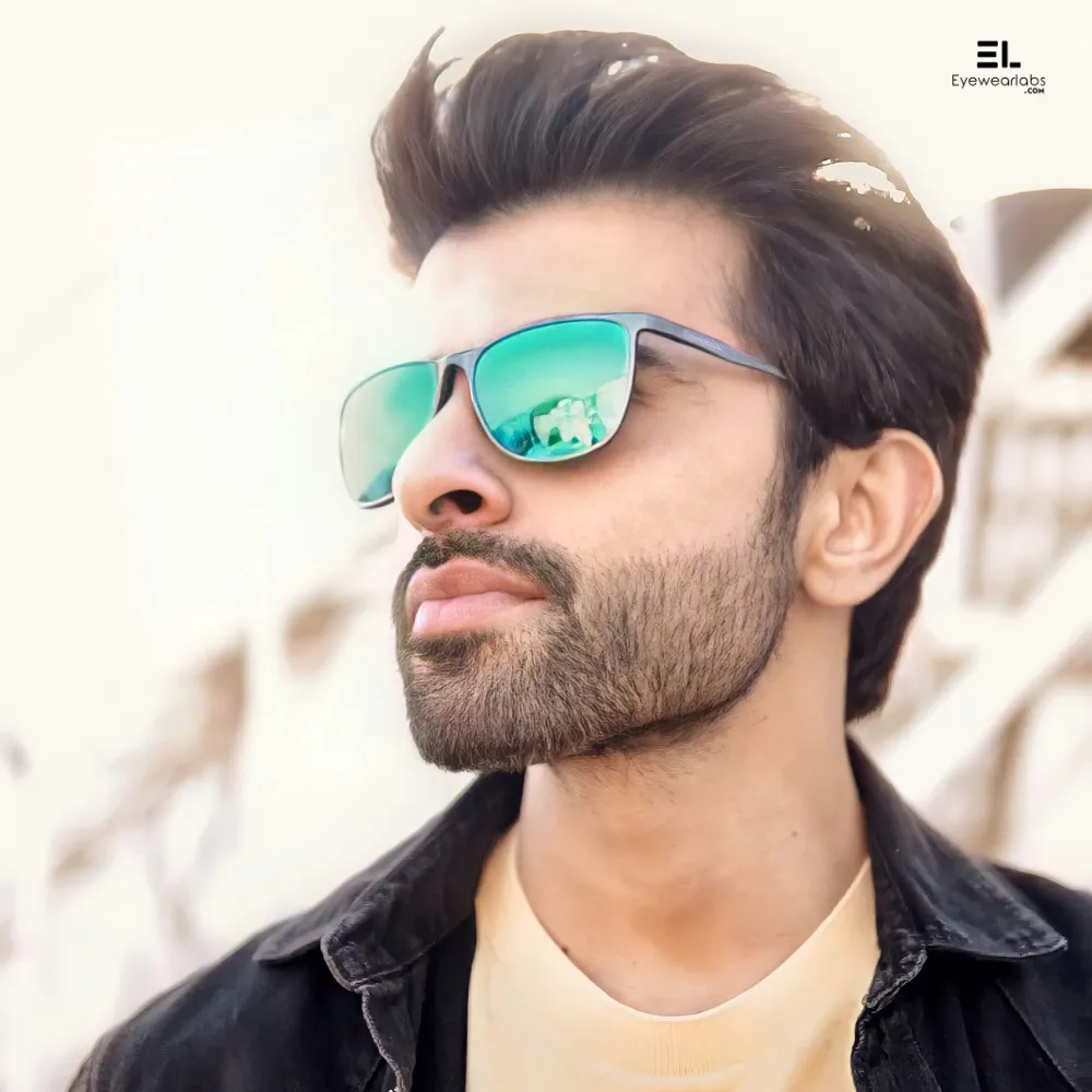 Blaze Blue Mirror Power Sunglasses
