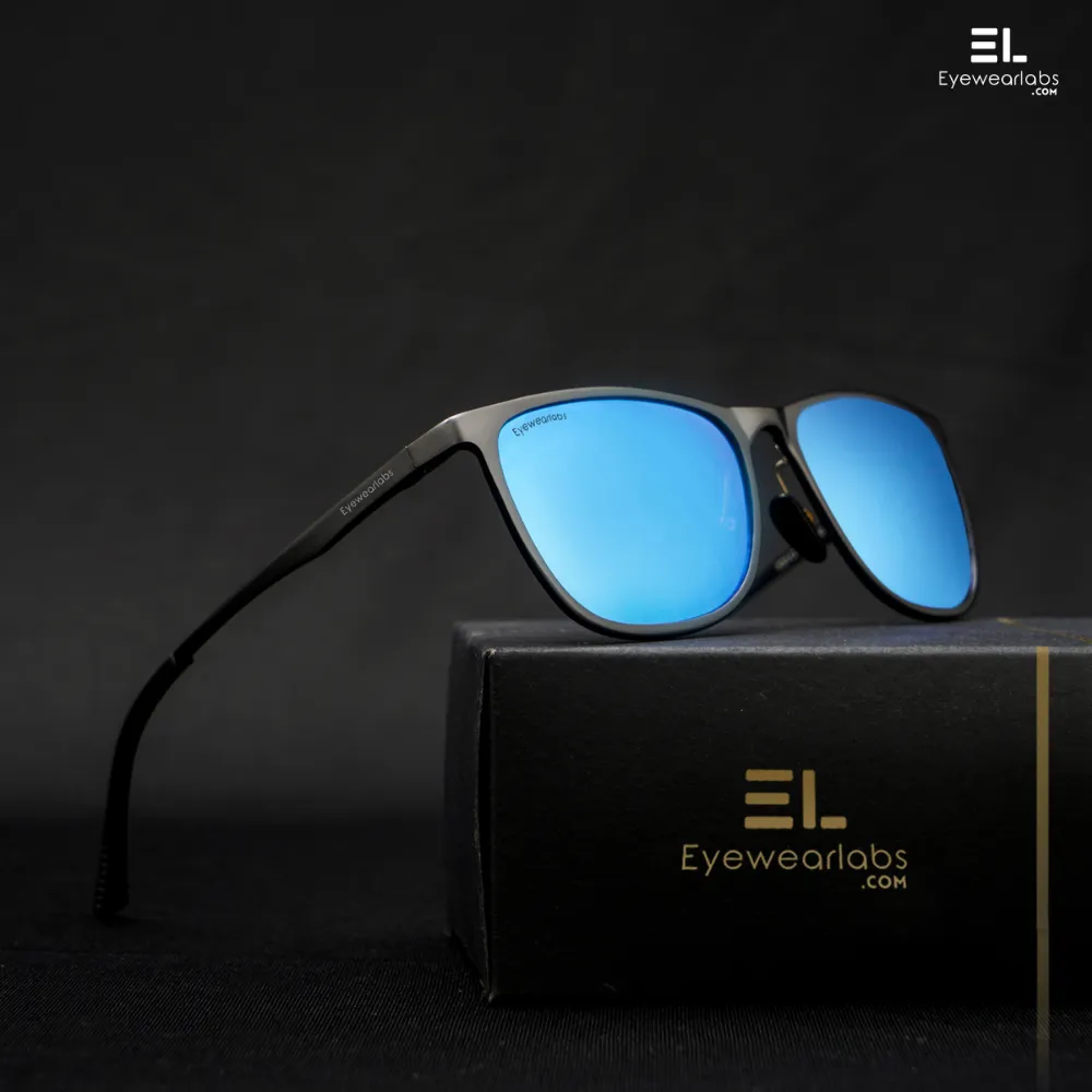 Blaze Blue Mirror Power Sunglasses