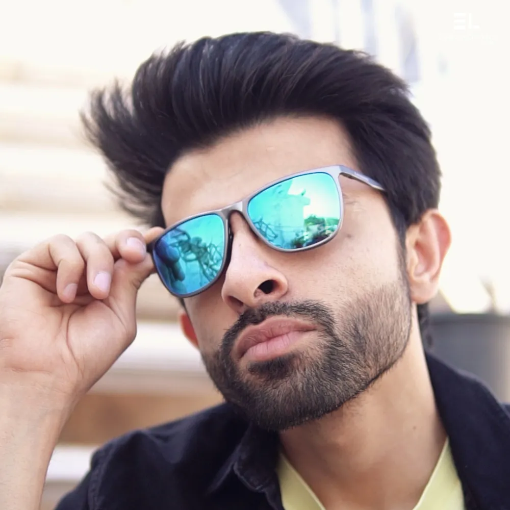Blaze Blue Mirror Power Sunglasses