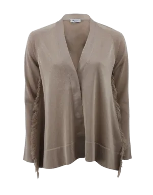 Cardigan With Fringe Detail