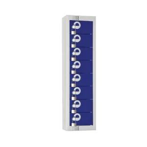 CF752-PF Elite Personal Effects Locker 8 Door Blue Camlock