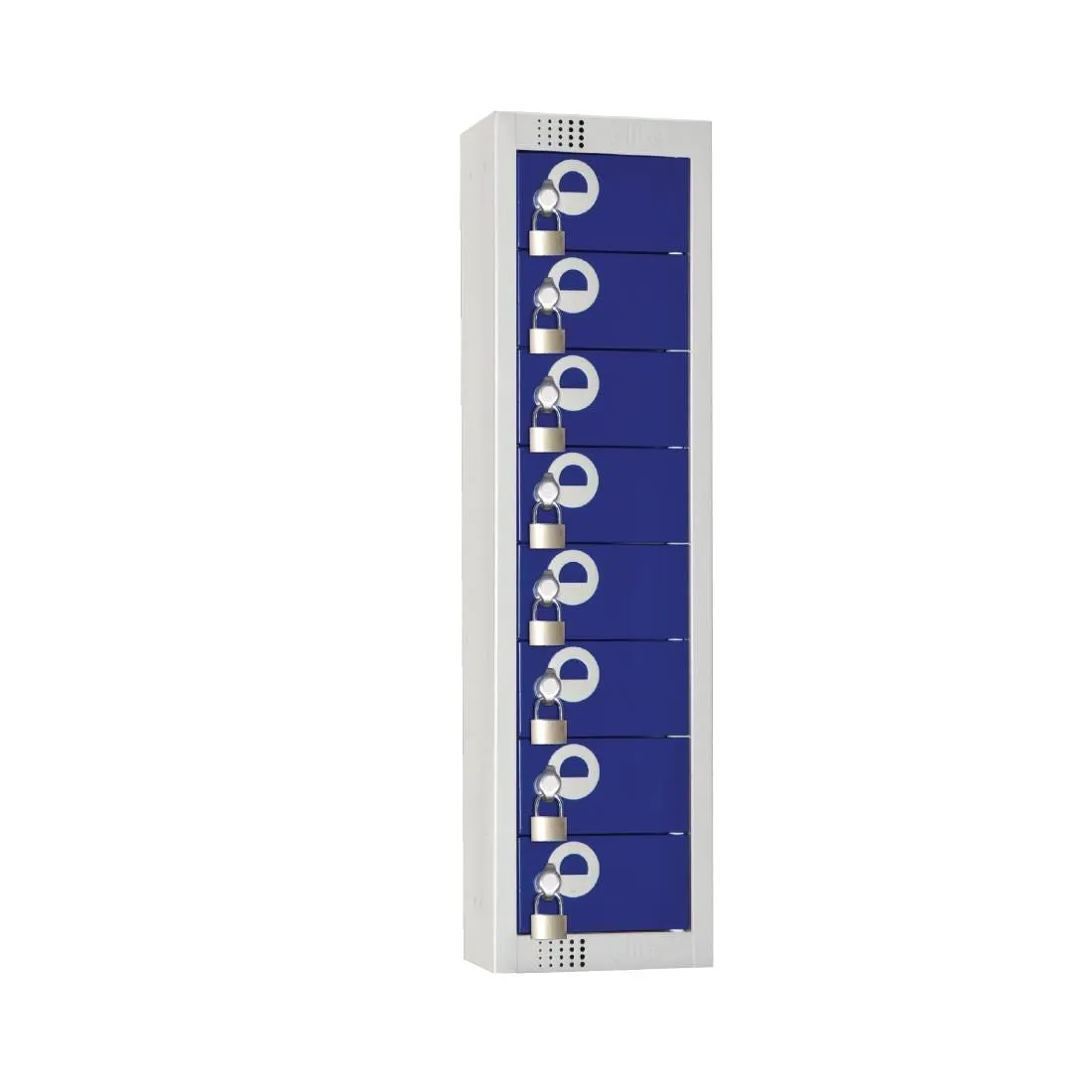 CF752-PF Elite Personal Effects Locker 8 Door Blue Camlock