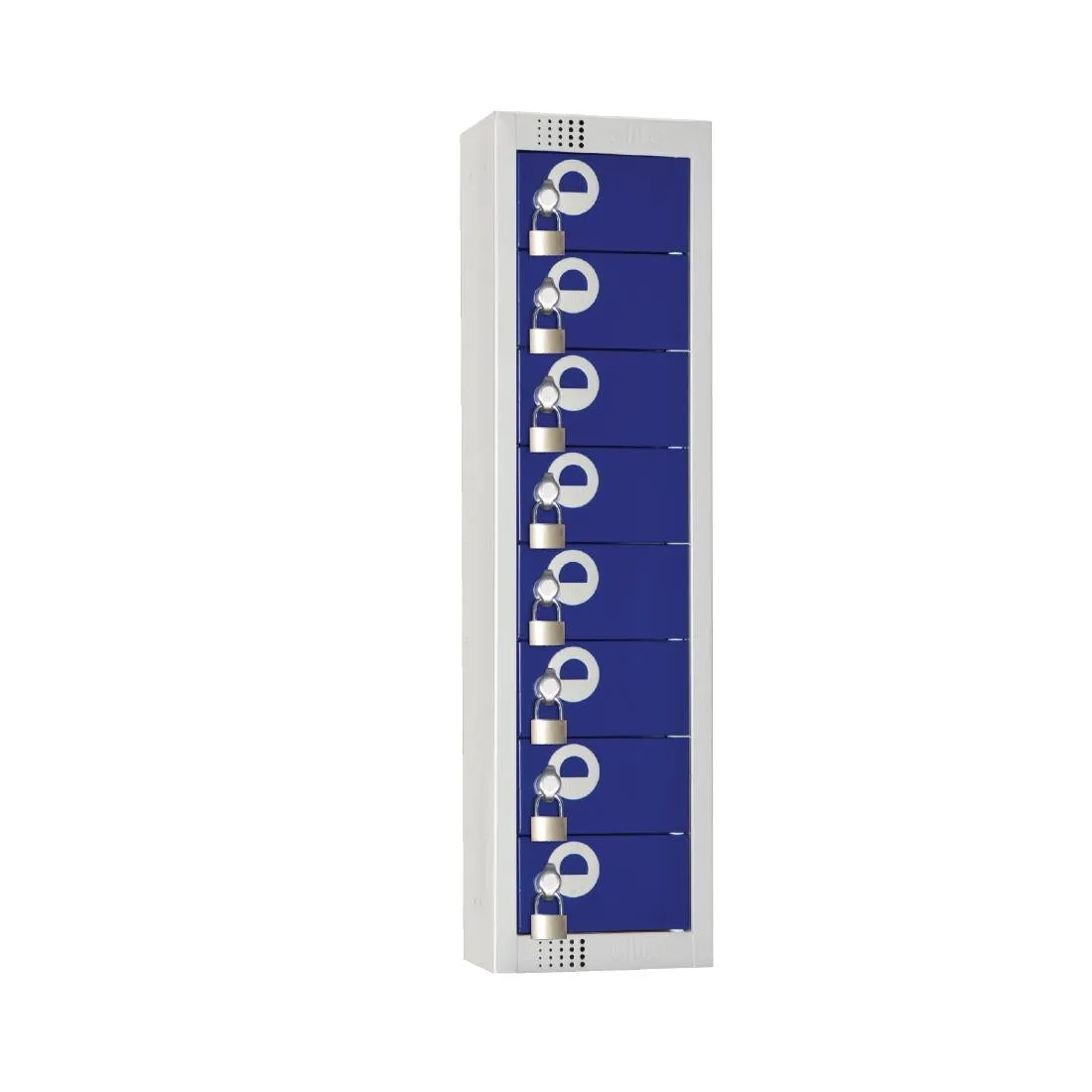 CF752-PF Elite Personal Effects Locker 8 Door Blue Camlock