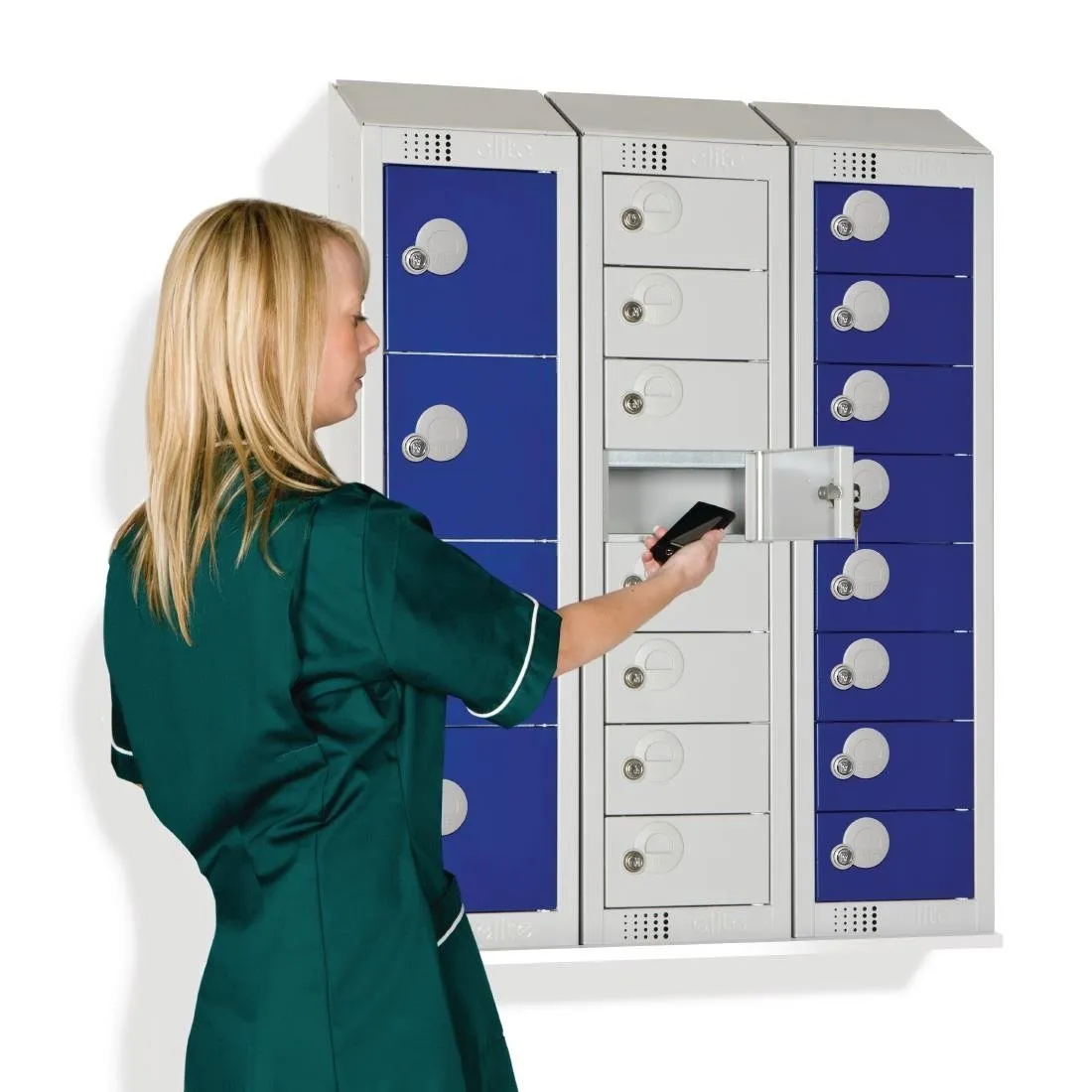 CF754-CF Elite Personal Effects Locker 8 Door Grey Camlock