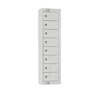 CF754-CF Elite Personal Effects Locker 8 Door Grey Camlock