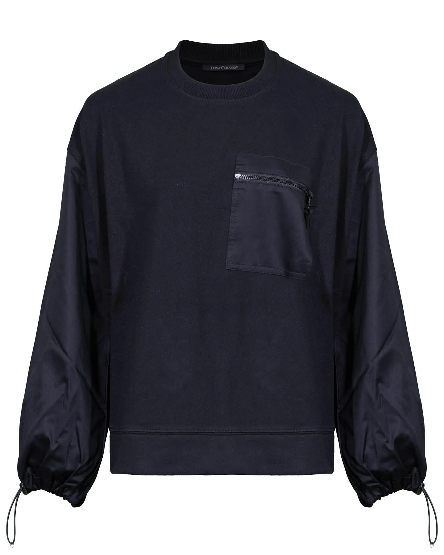 Contrast Detail Sweatshirt