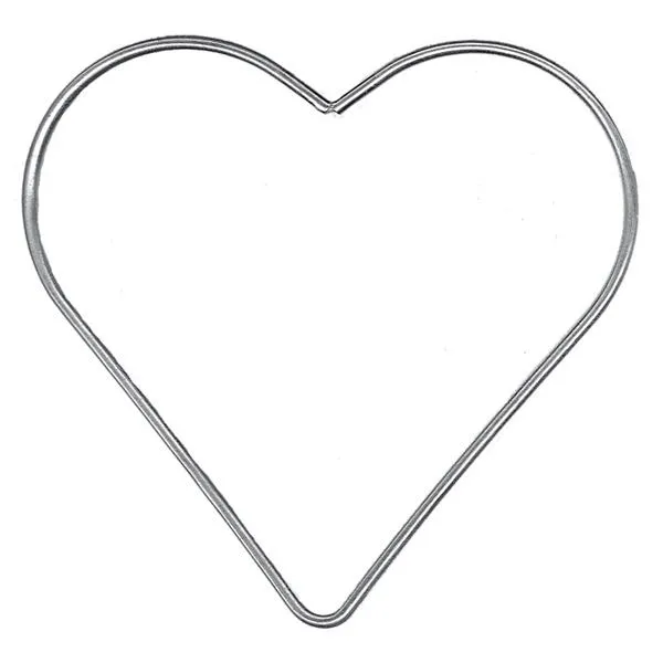 Crafty Bitz Metal Ring, Heart- 120mm