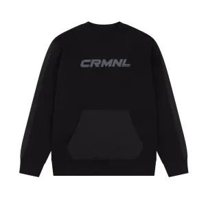 CRMNL' NYLON DETAIL SWEATSHIRT