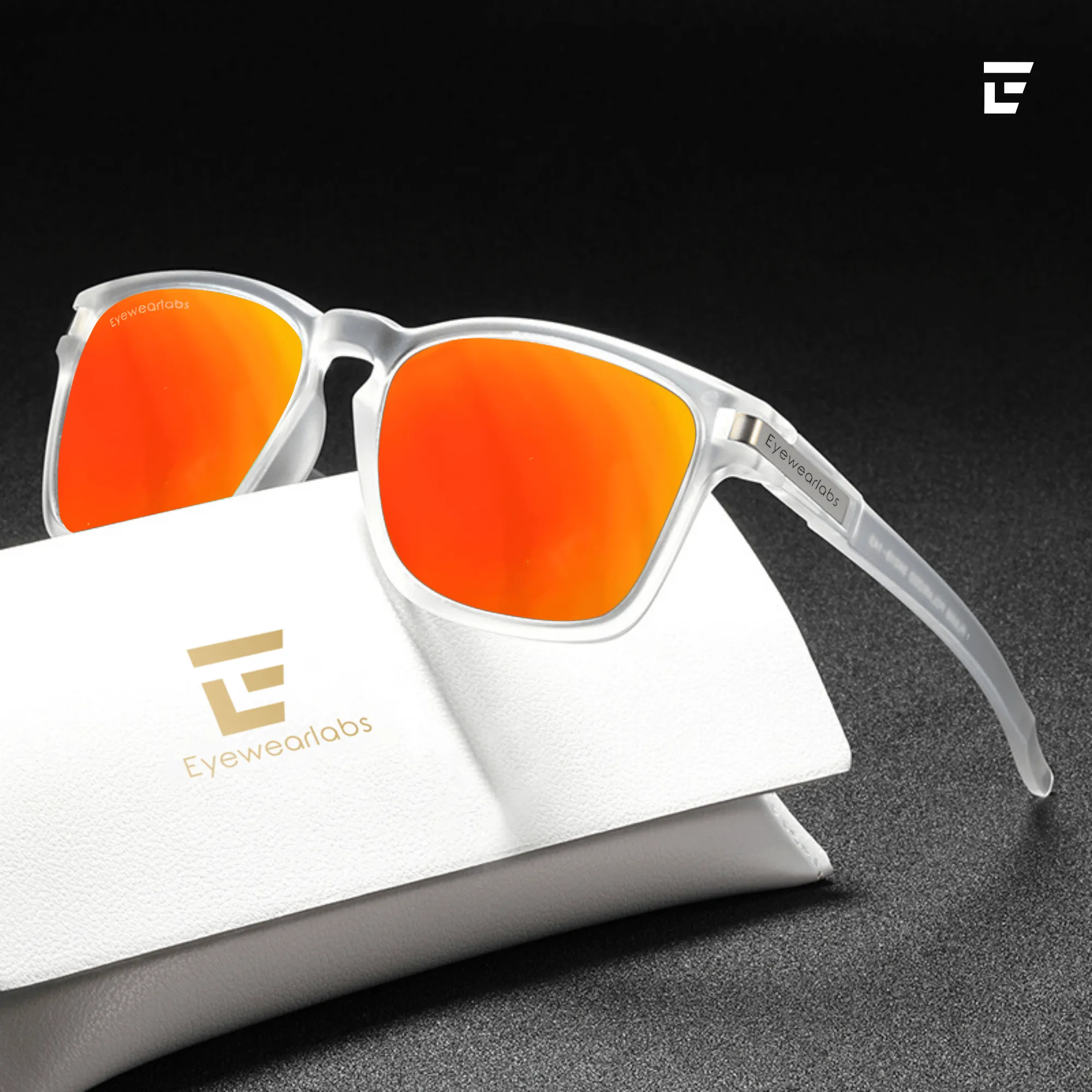 Crystal Orange Mirror  Power Sunglasses