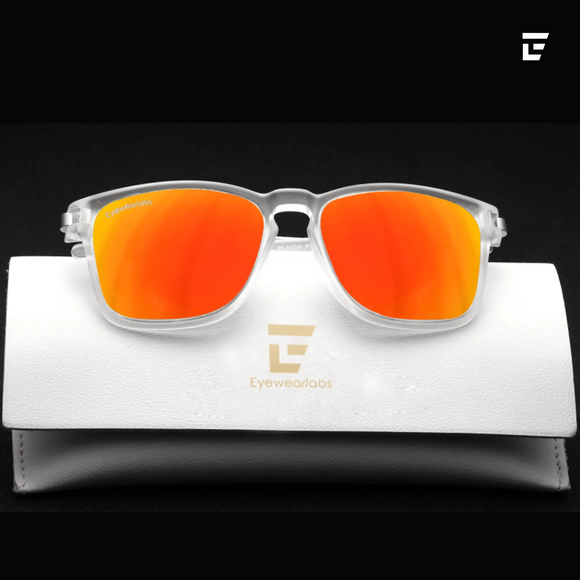 Crystal Orange Mirror  Power Sunglasses