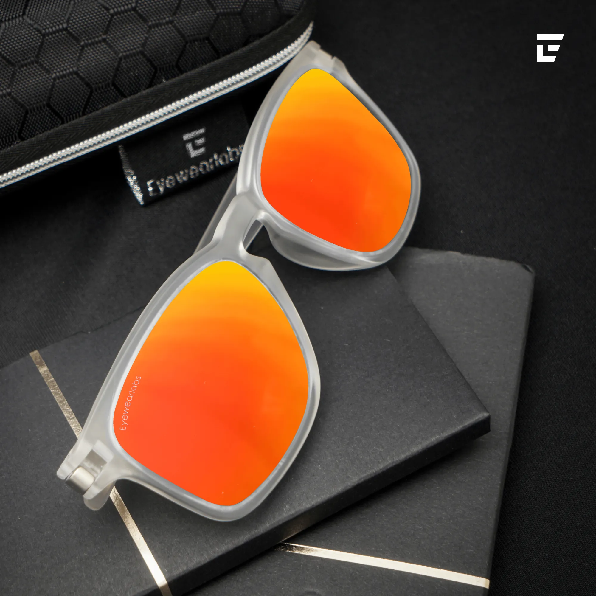 Crystal Orange Mirror  Power Sunglasses
