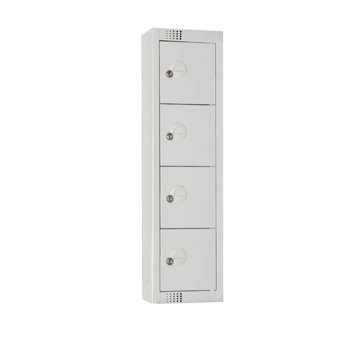Elite Personal Effects Locker 4 Door Grey Camlock