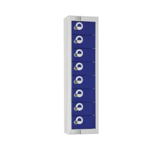 Elite Personal Effects Locker 8 Door Blue Camlock