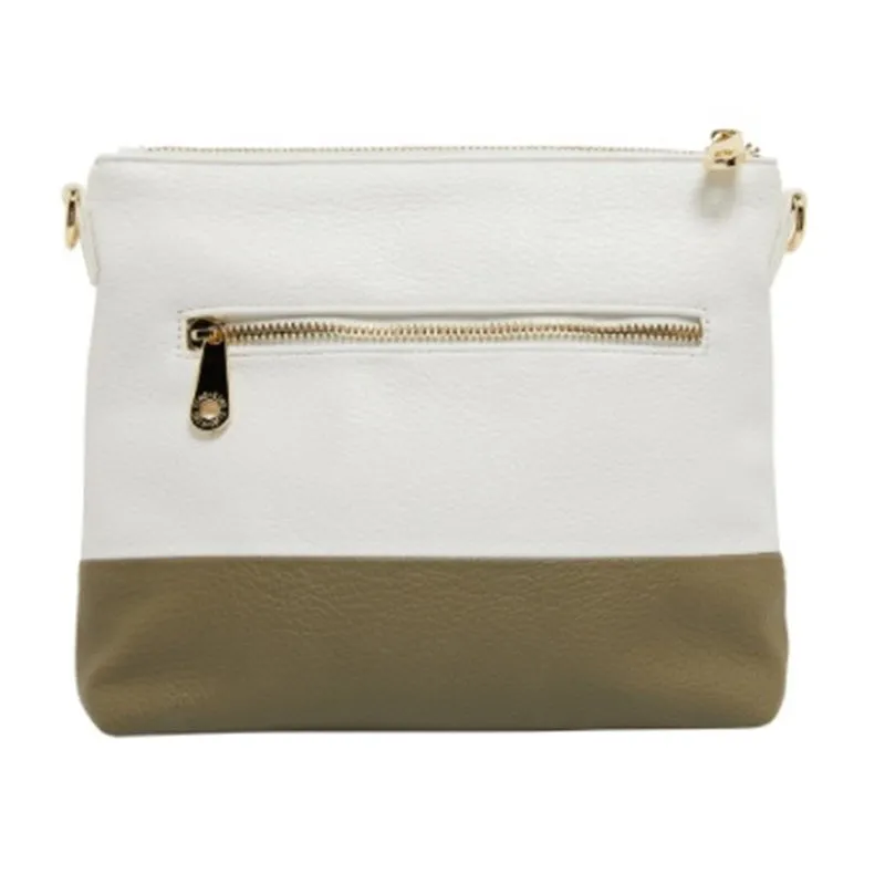 Elms   King - Avoca Crossbody - White & Sage