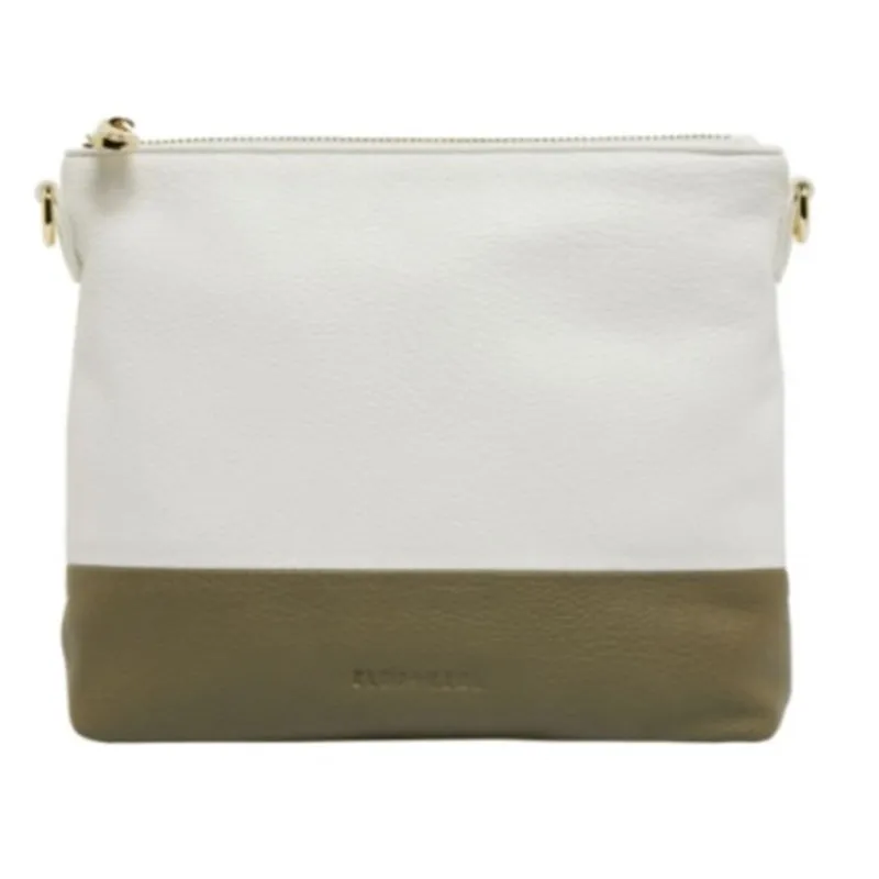 Elms   King - Avoca Crossbody - White & Sage