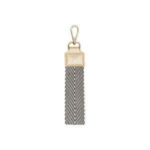 Elms   King - Wristlet - Black Chevron